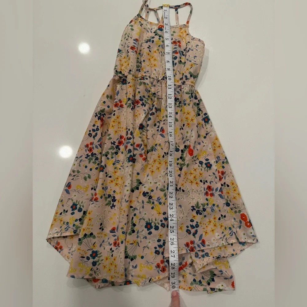 Hayden Girls Multicolor Floral Farmhouse Prairie Dress